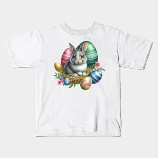 Bunny's Easter Nest Kids T-Shirt